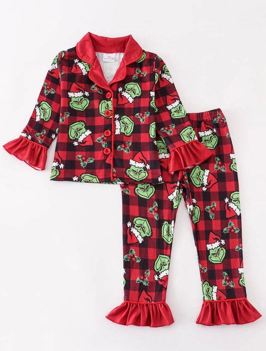 Grinch Girl PJs