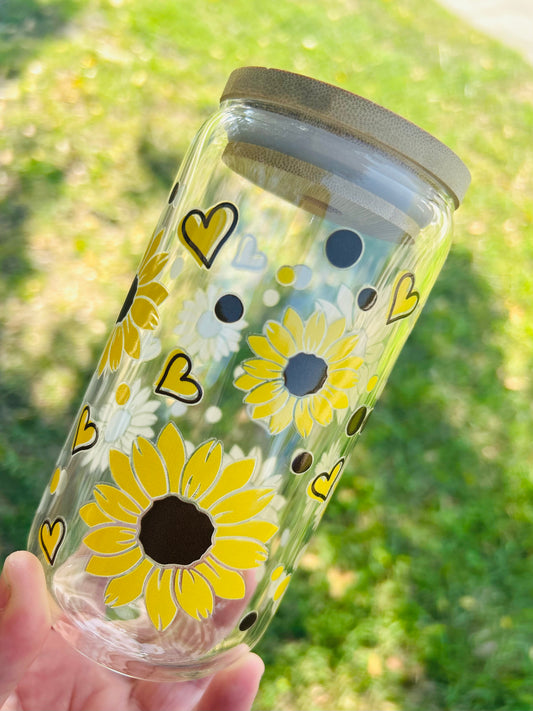 Sunflower Glass Tumbler